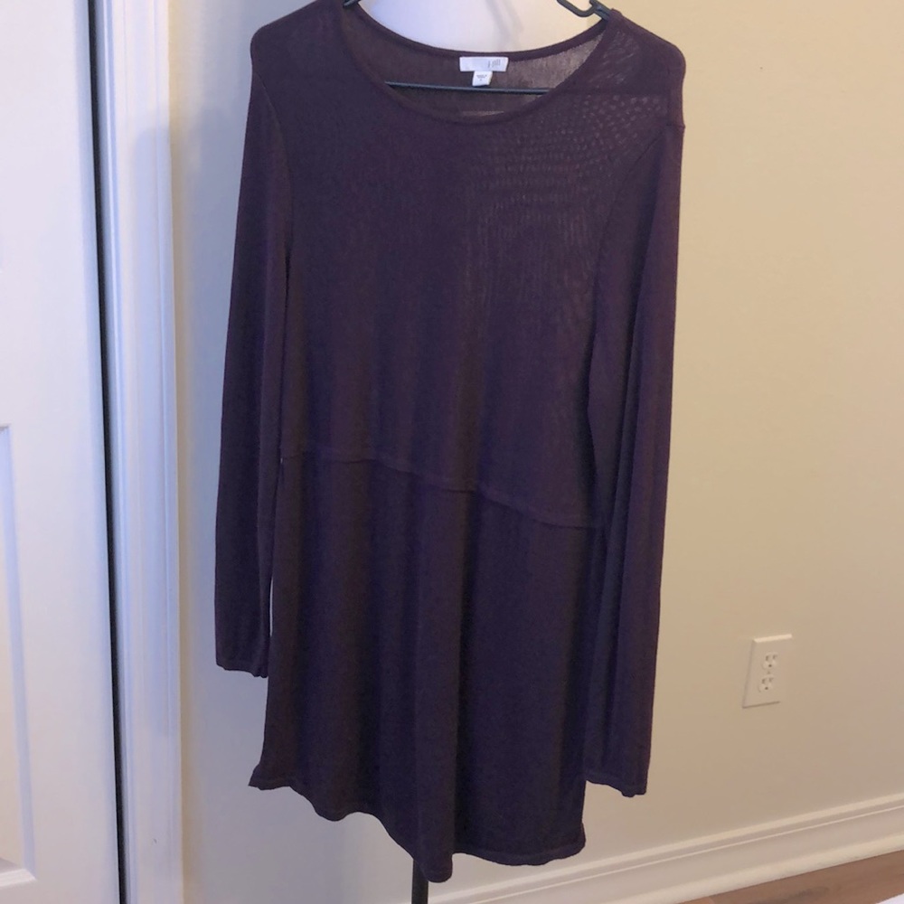 J. Jill long Plum tunic